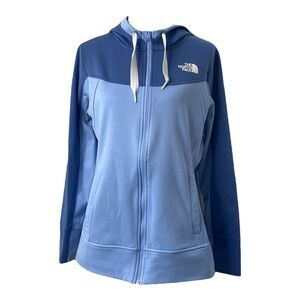 The North Face Women’s Size Large Sweatshirt Jacket Blue Full Zip Hoodie